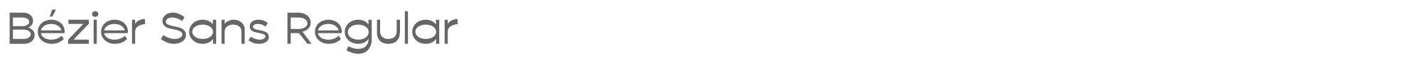 B�zier Sans Bézier Sans™_Regular.ttf font preview
